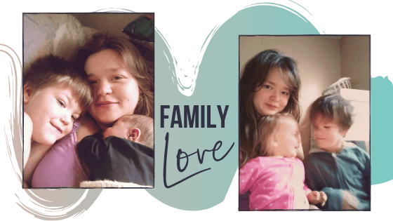 photo collage of samantha mazade and her children
