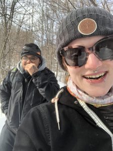rhube knox outside in the winter