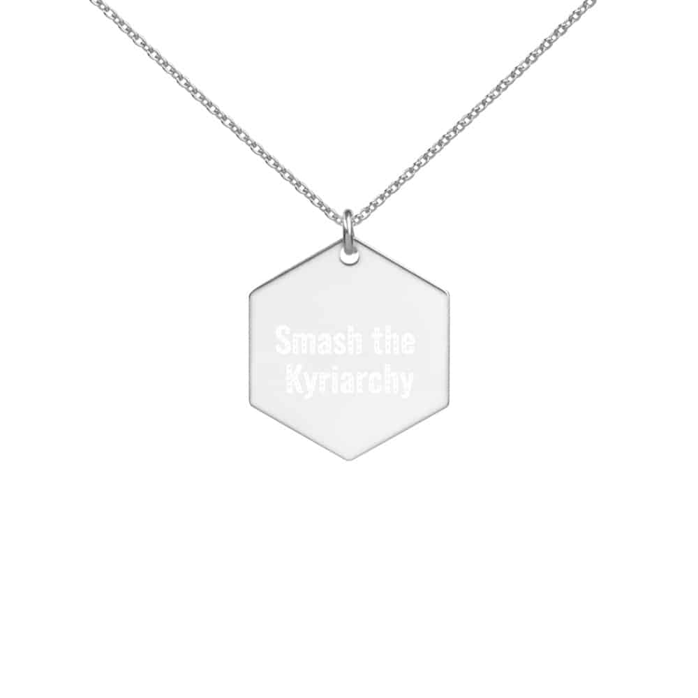 Details about   Engraved Silver Hexagon Necklace Jewelry Collection