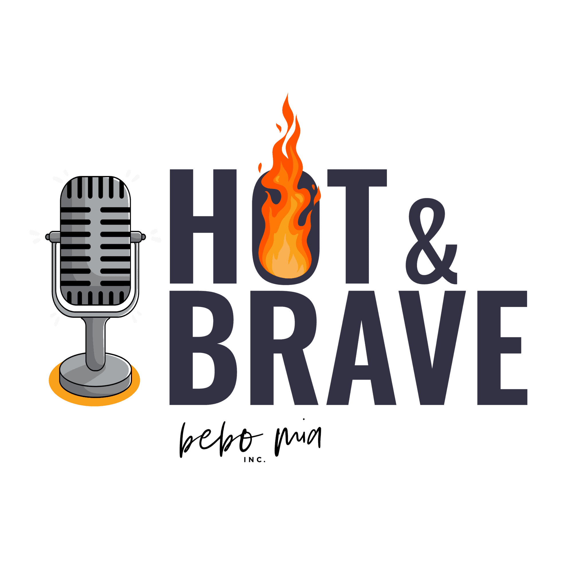 hot and brave the podcast logo 2-02