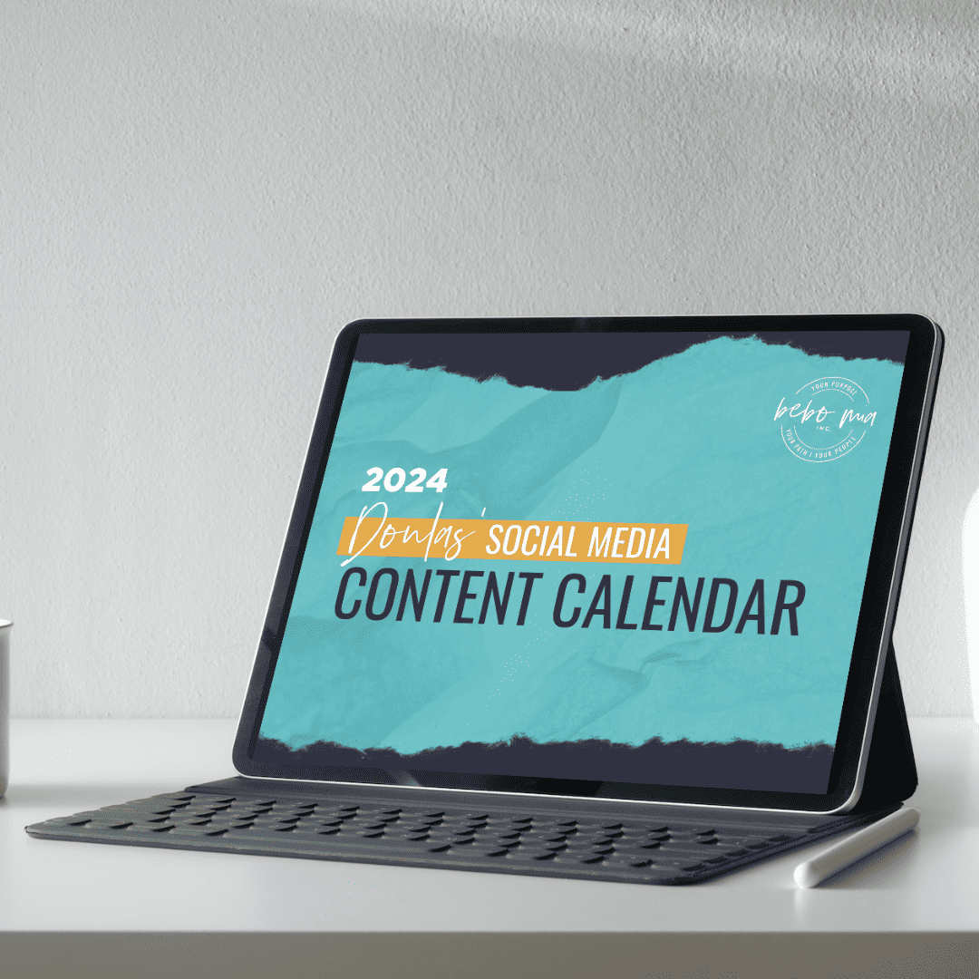 Doula's social media content calendar 2024