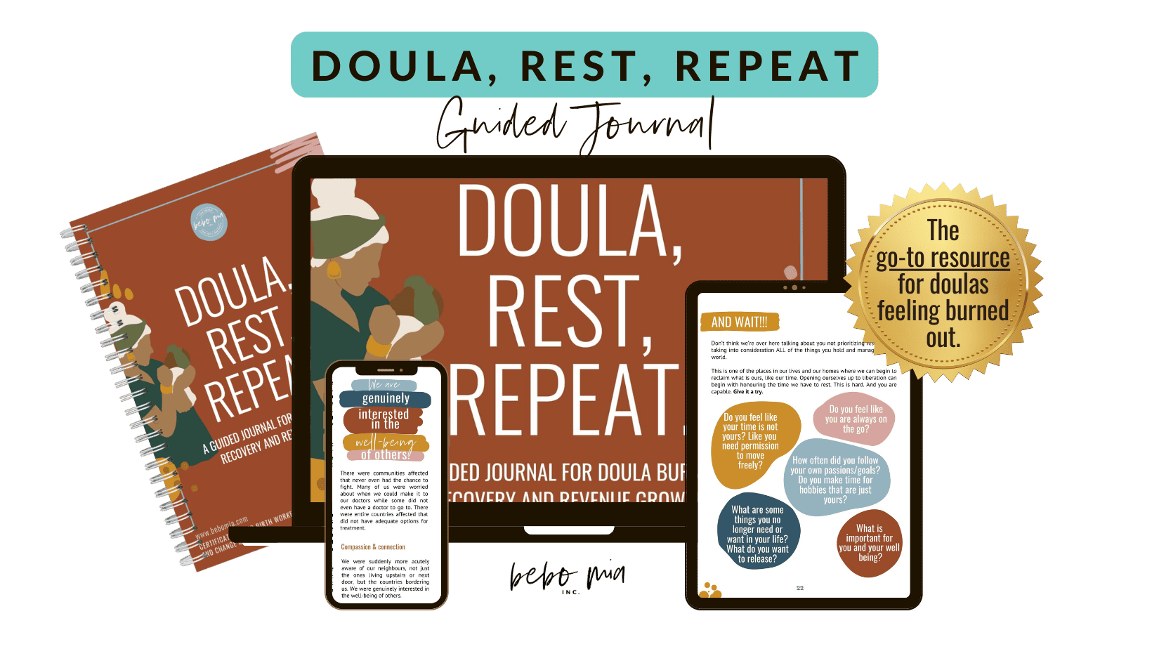 Doula Rest Repeat Journal