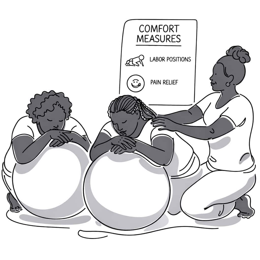 comfort measures during labor practice